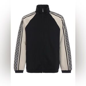 Gucci Detail Tech Jersey Oversized Jacket